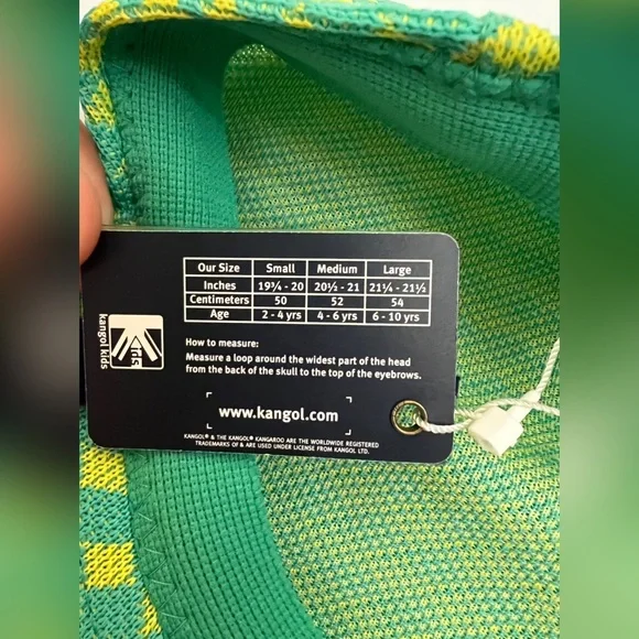 KANGOL - NWT - Kids Mini Argyle 504 - M - Picture 8 of 8